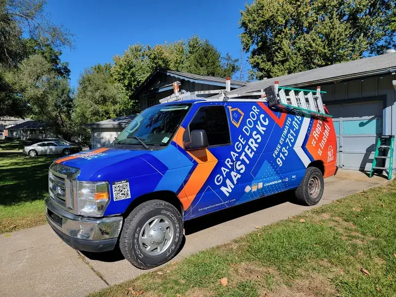 Garage Door Masters KC van — same-day service