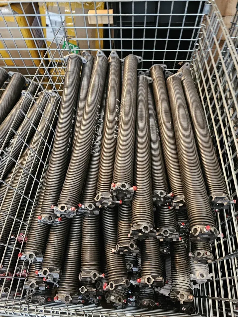 Heavy commercial garage door springs and cables